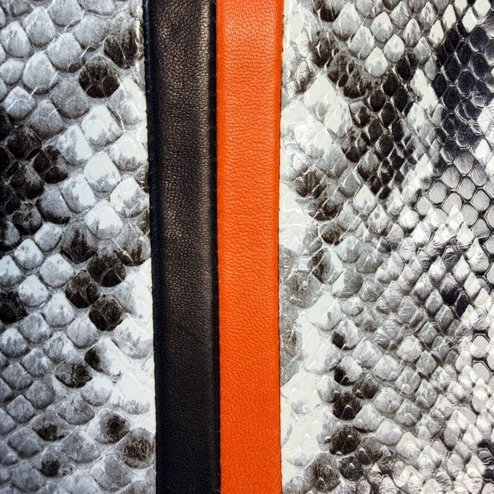 Claire V Python Snake Print Fold over Clutch with… - image 3